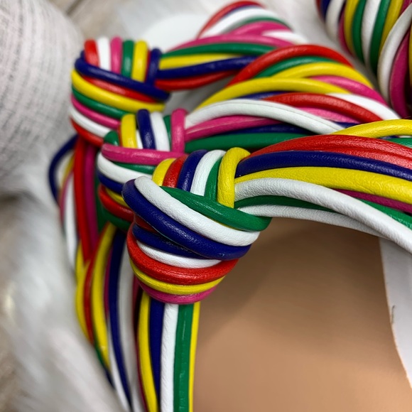 Kensie rainbow Kylee slide on sandals 7.5 ๐ - Picture 4 of 8